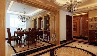 歐美風情四居室240平米38萬——石家莊誠品建筑裝修案例賞析
